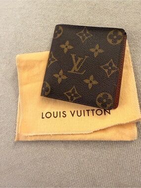 Louis Vuitton Monogram Canvas Wallet in Dark Brown and Gold